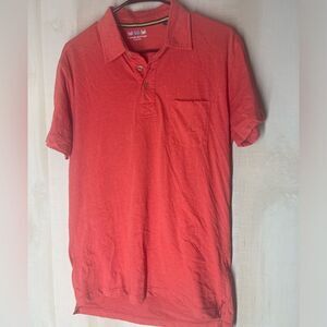 Charleston Threads orange short sleeve‎ polo, size medium